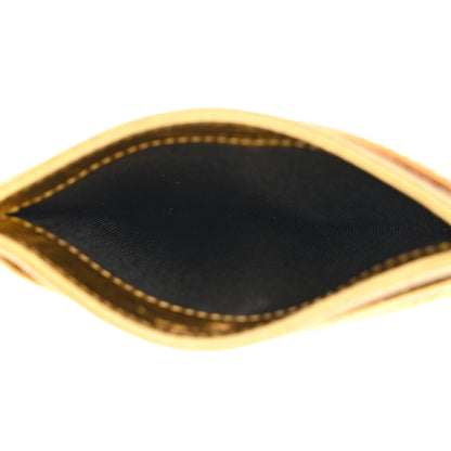 Chanel Metallic Calfskin Crocodile Embossed Cocodile Card Holder Gold 5 of 8