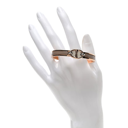 Hermes Enamel Mini Clic Chaine d'Ancre Bracelet PM Chataigne 2 of 5