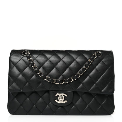 Chanel Lambskin Quilted Medium Double Flap Black 1 of 9