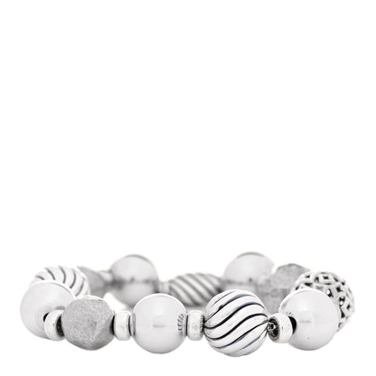 David Yurman Sterling Silver 14mm Elements Bead Bracelet 1 of 5
