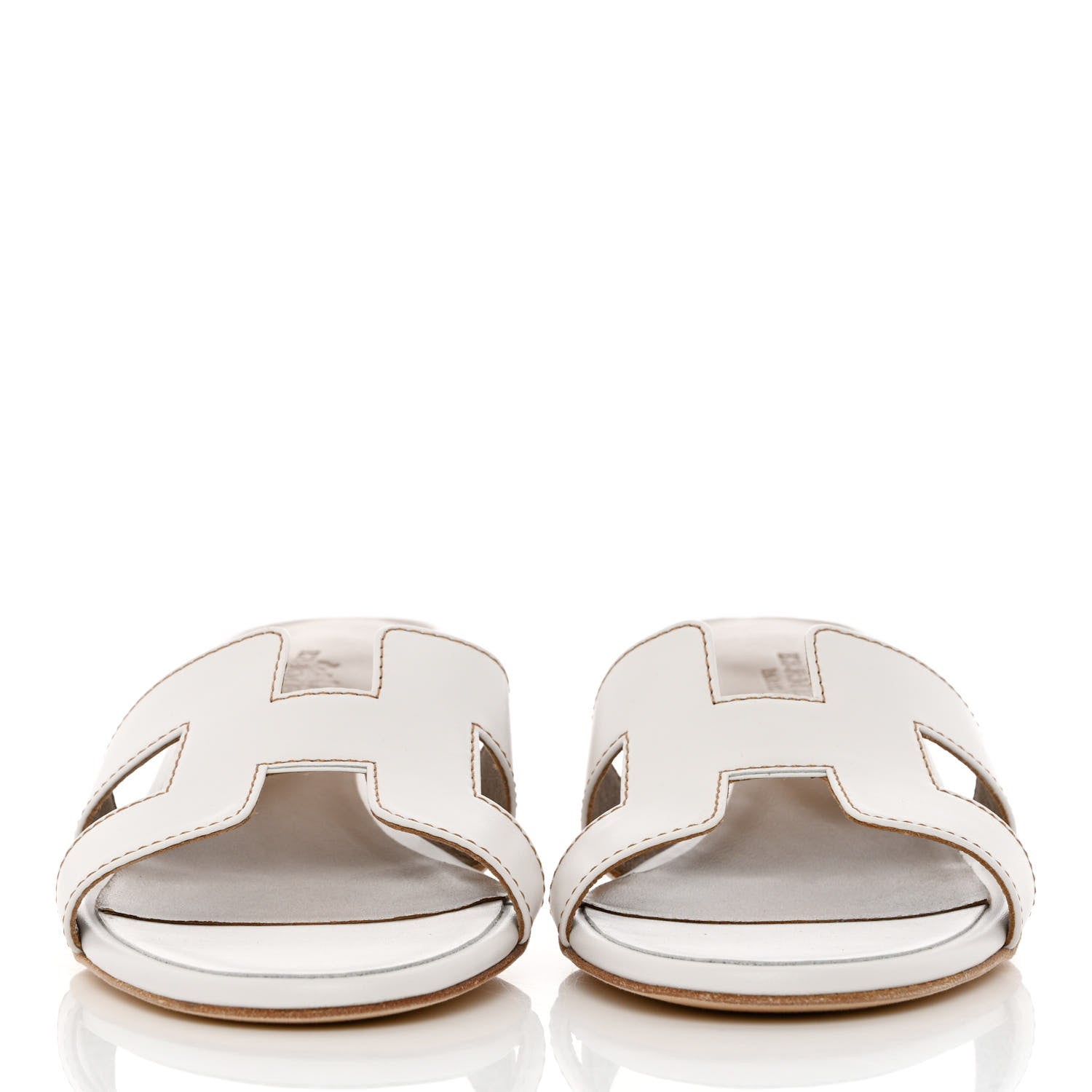 Hermes Calfskin Oasis Sandals 36 White 2 of 9