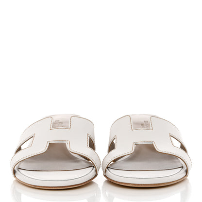 Hermes Calfskin Oasis Sandals 36 White 2 of 9