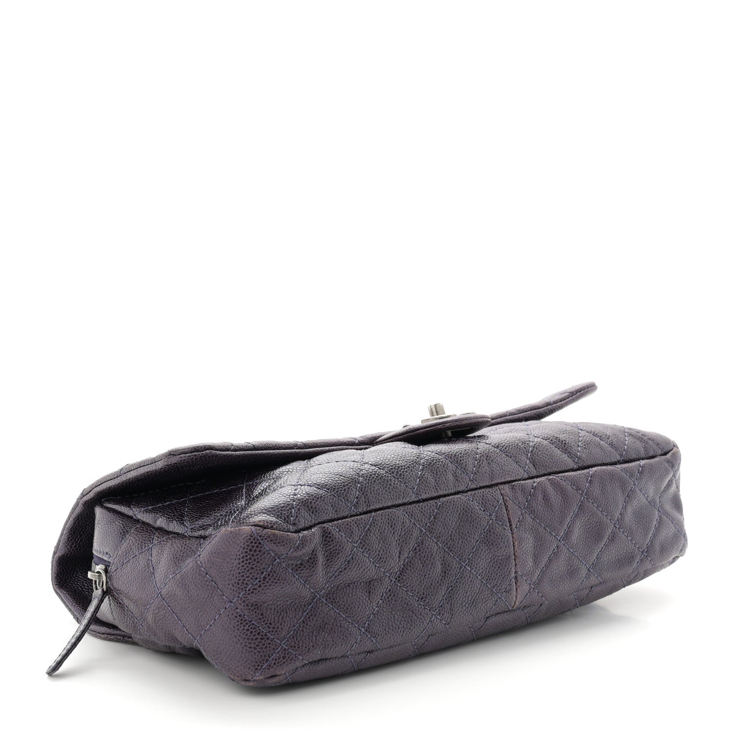 Chanel Iridescent Caviar Quilted Large Chic Flap Dark Purple 4 of 10