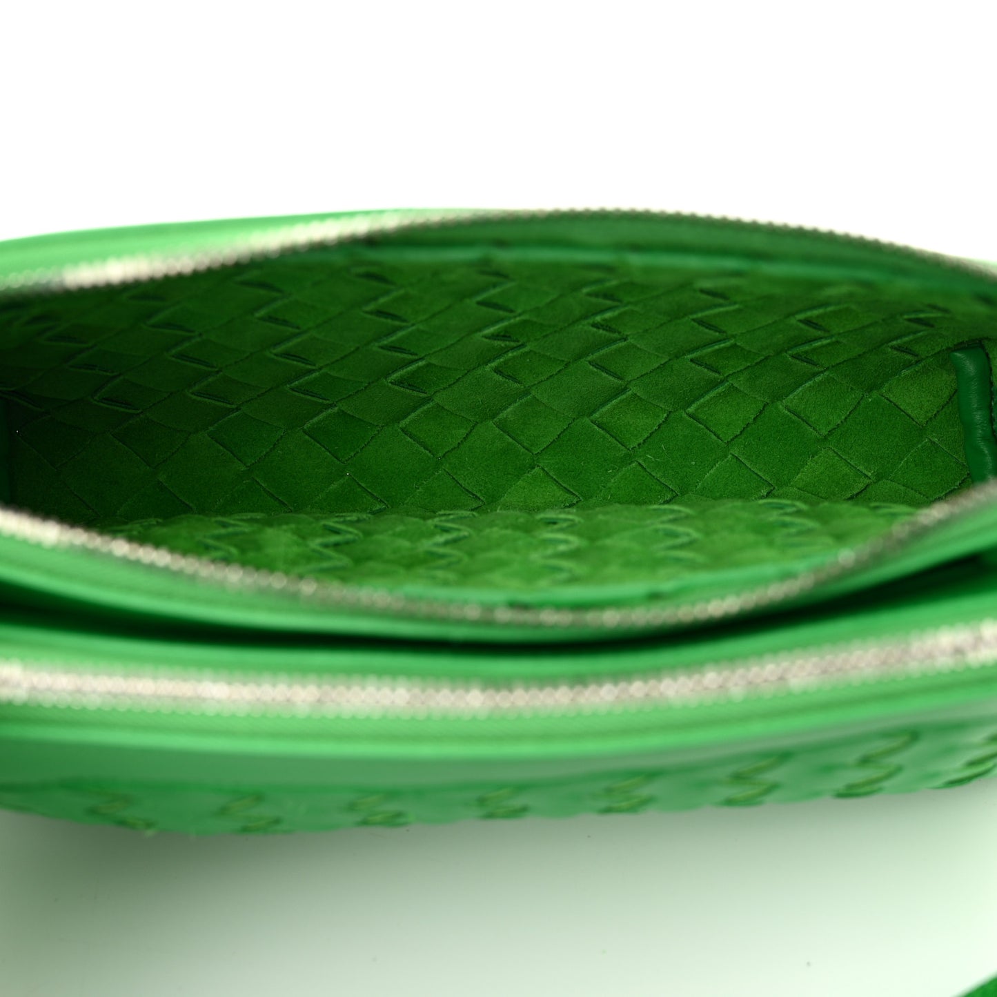 Nappa Intrecciato Duo Shoulder Bag Parakeet