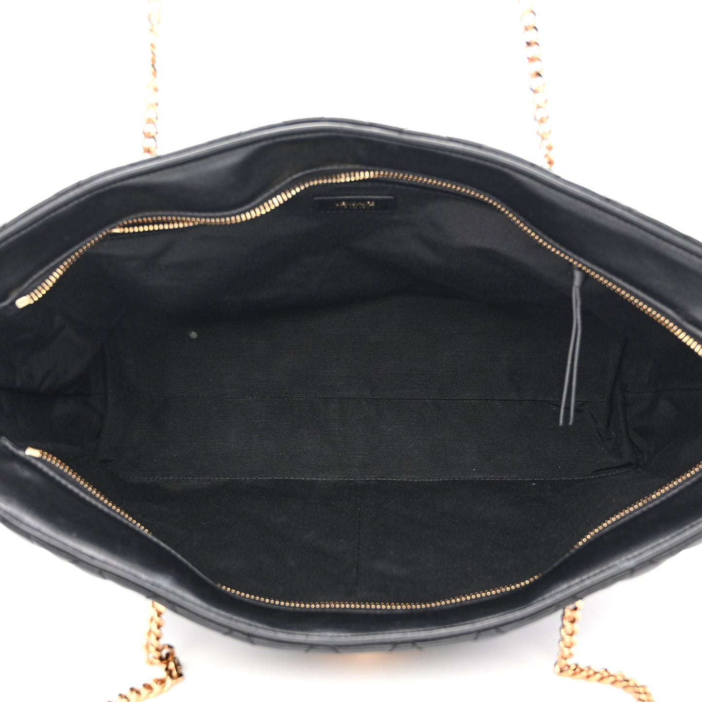 Nappa Quilted La Medusa Chain Tote Black