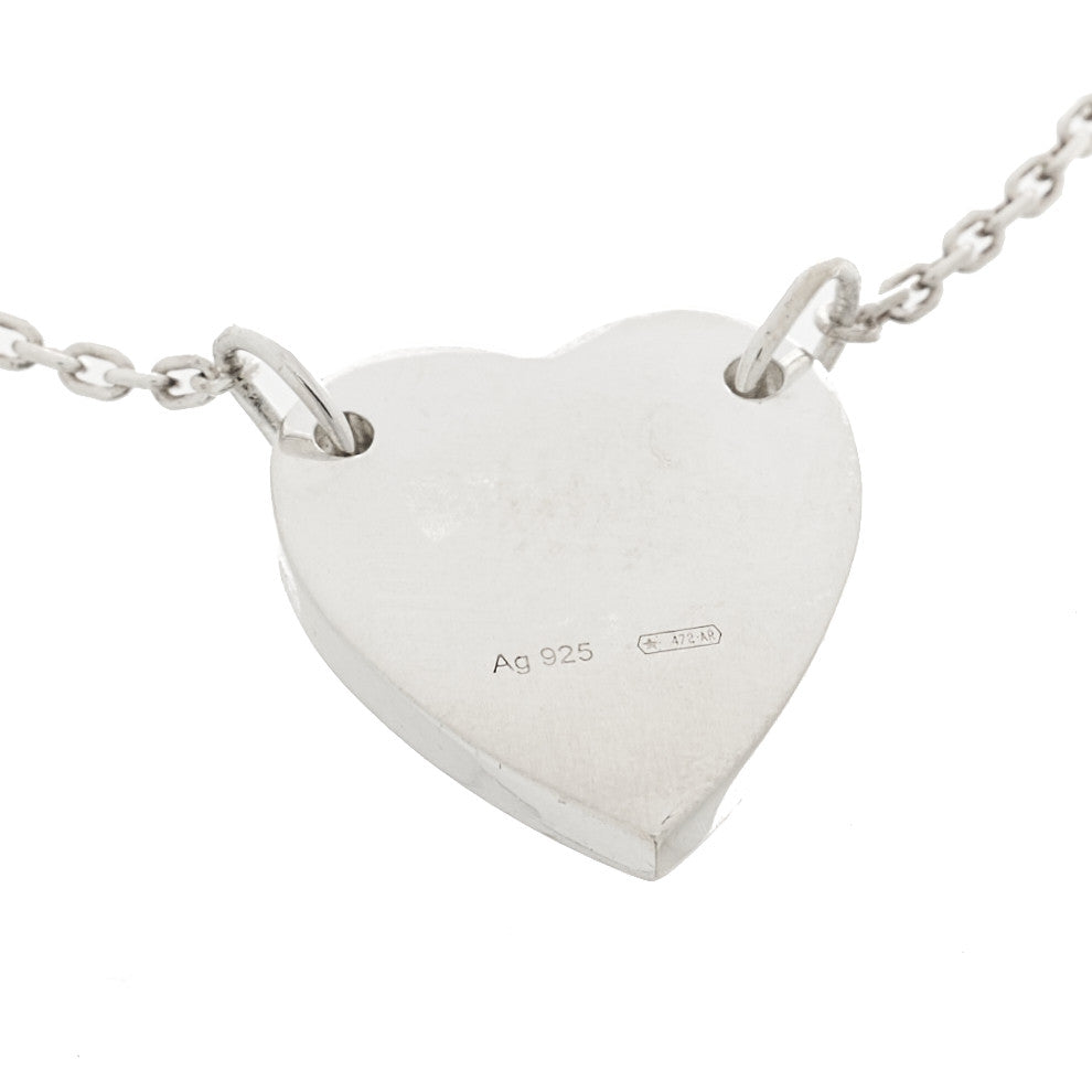 Gucci Sterling Silver Trademark Heart Bracelet 4 of 5