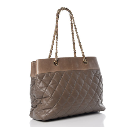 Chanel Calfskin Large Soft Elegance Tote Beige 3 of 13