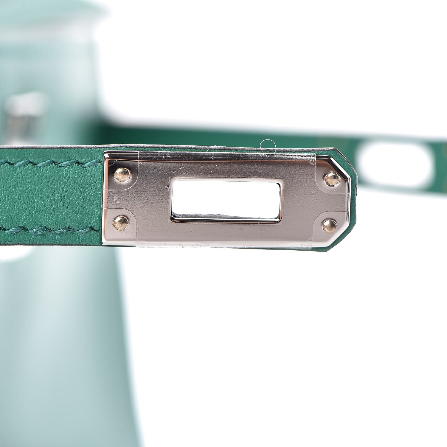 Hermes Swift Kelly Pochette Clutch Vert Vertigo 11 of 29