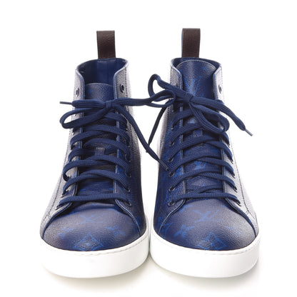 Louis Vuitton Monogram Match Up Sneakers 8 Pacific Blue 2 of 9