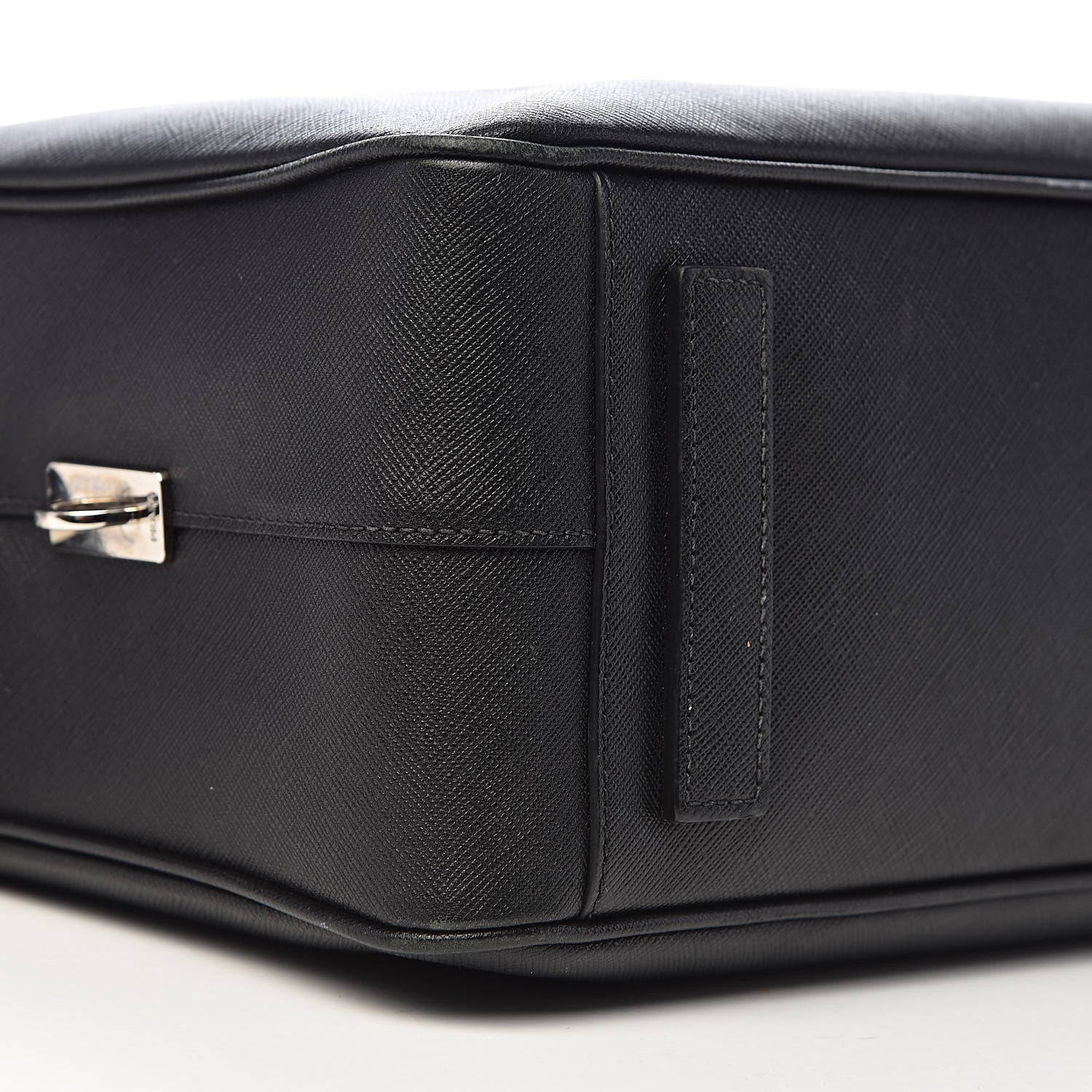 Prada Saffiano Travel Briefcase Black 14 of 19