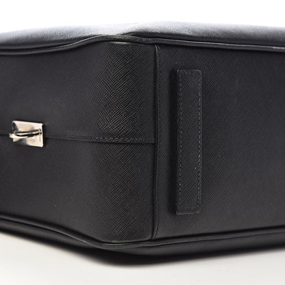 Prada Saffiano Travel Briefcase Black 14 of 19
