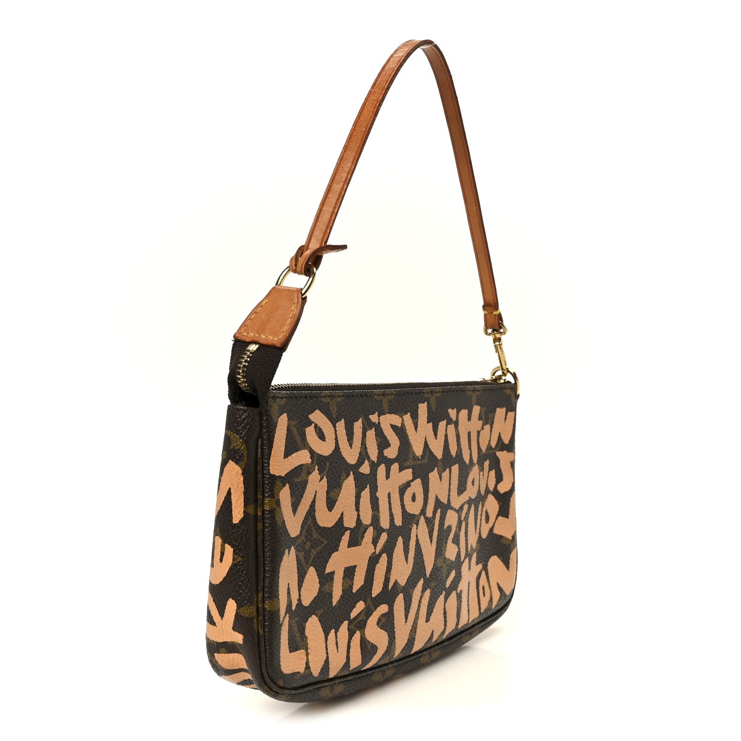 Louis Vuitton Monogram Graffiti Pochette Accessories Peach 3 of 10