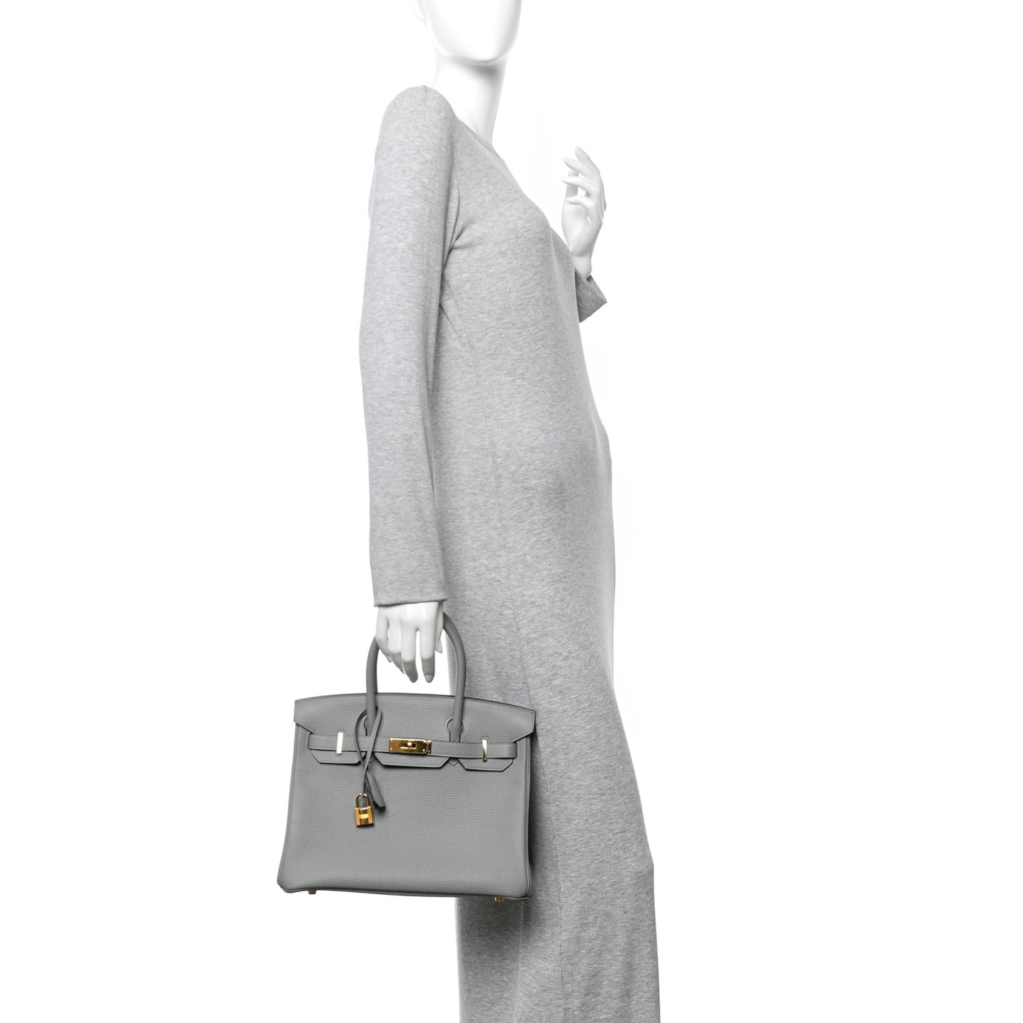 Togo Birkin 30 Gris Mouette