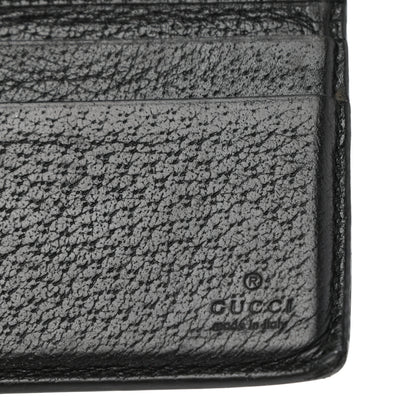Gucci Calfskin Boar Effect GG Marmont Bi-Fold Wallet Black 7 of 12