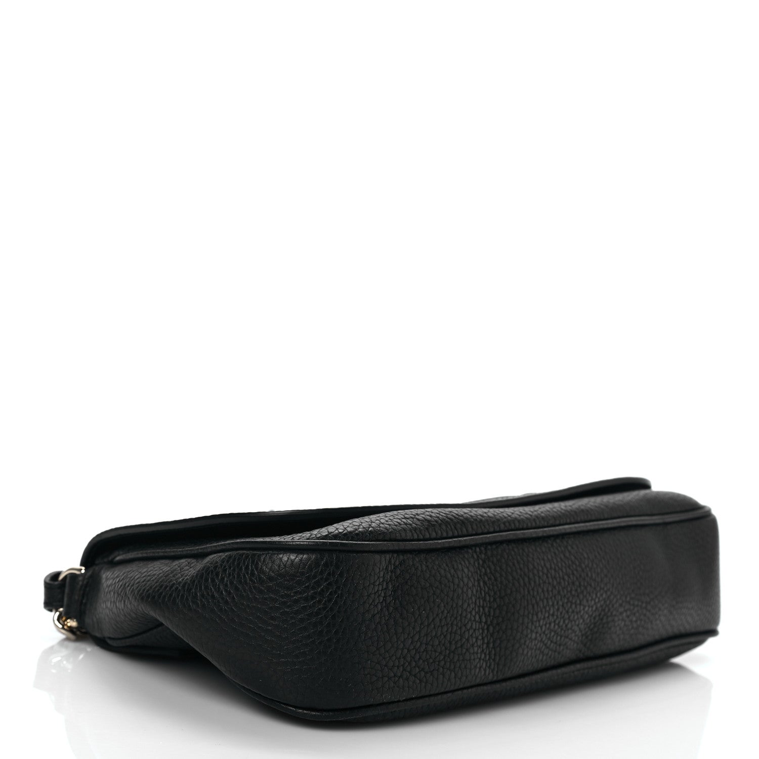 Gucci Pebbled Calfskin Medium Soho Flap Crossbody Black 4 of 9