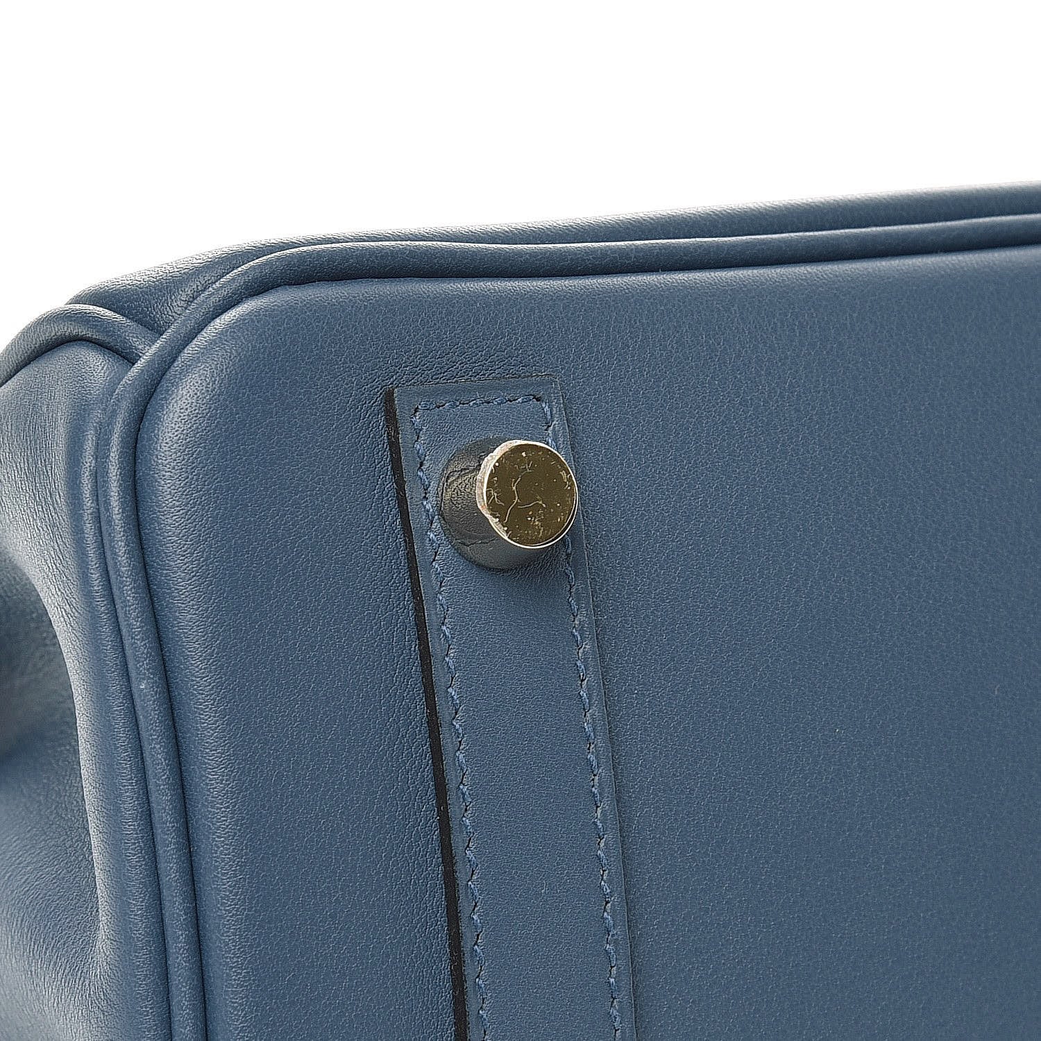 Hermes Swift Birkin 25 Bleu Agate 17 of 33