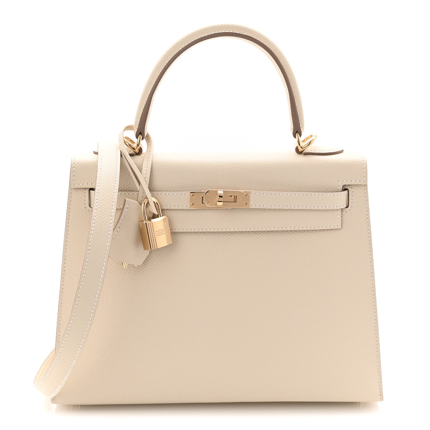 Hermes Epsom Kelly Sellier 25 Craie 1 of 21