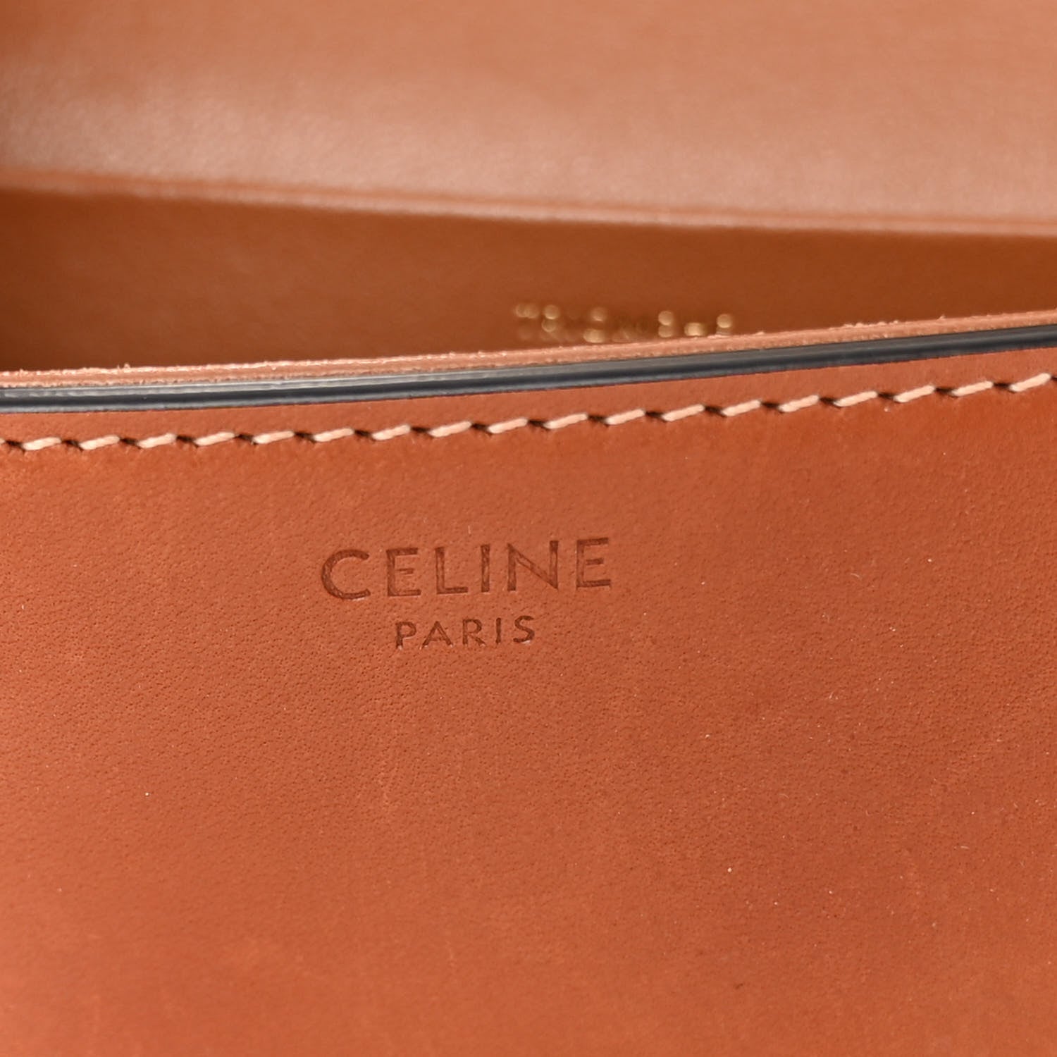 Celine Natural Calfskin Triomphe Shoulder Bag Tan 6 of 10