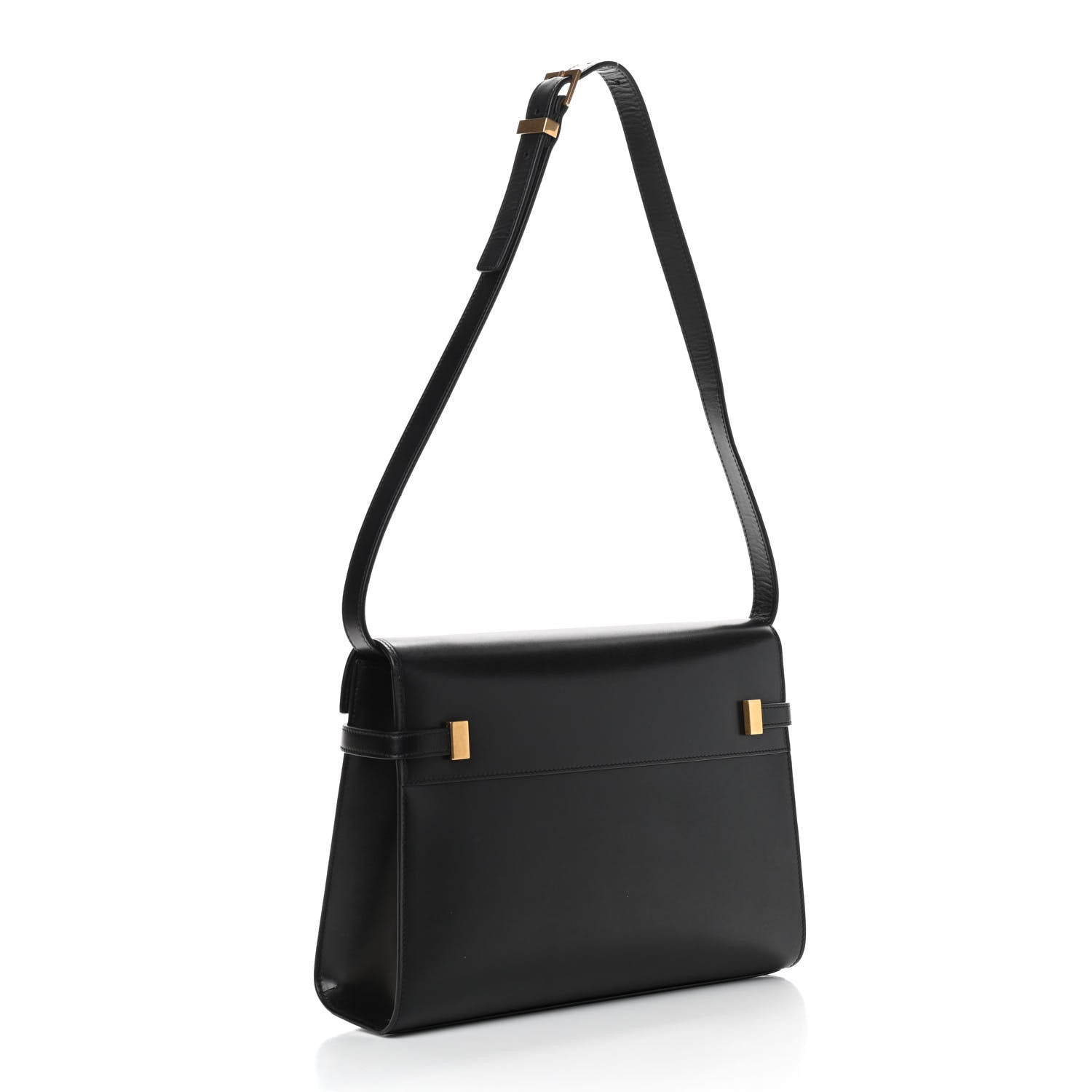 Saint Laurent Smooth Calfskin Manhattan Shoulder Bag Black 3 of 8