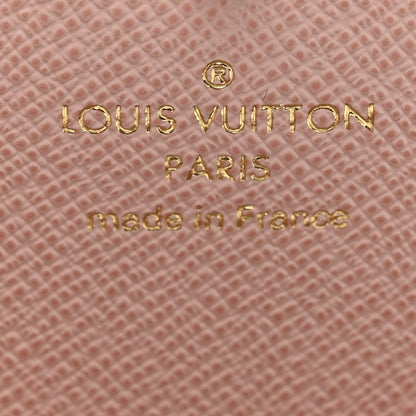 Louis Vuitton Damier Azur Emilie Wallet Rose Ballerine 6 of 7