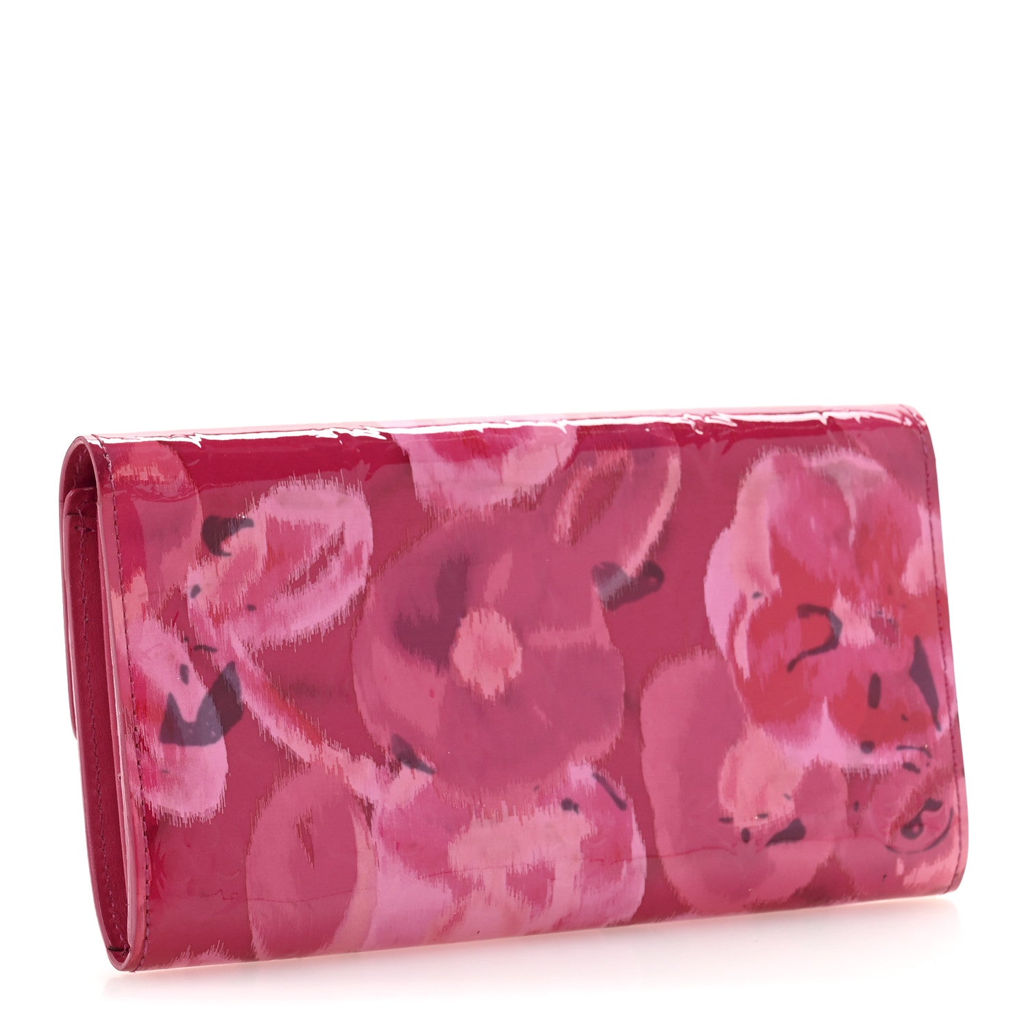 Louis Vuitton Vernis Ikat Sarah Wallet Rose Velours 3 of 10