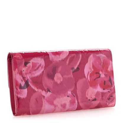 Louis Vuitton Vernis Ikat Sarah Wallet Rose Velours 3 of 10
