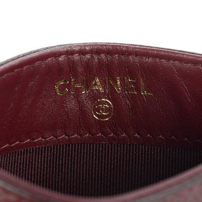 Chanel Caviar Quilted Card Holder Burgundy 7 of 9