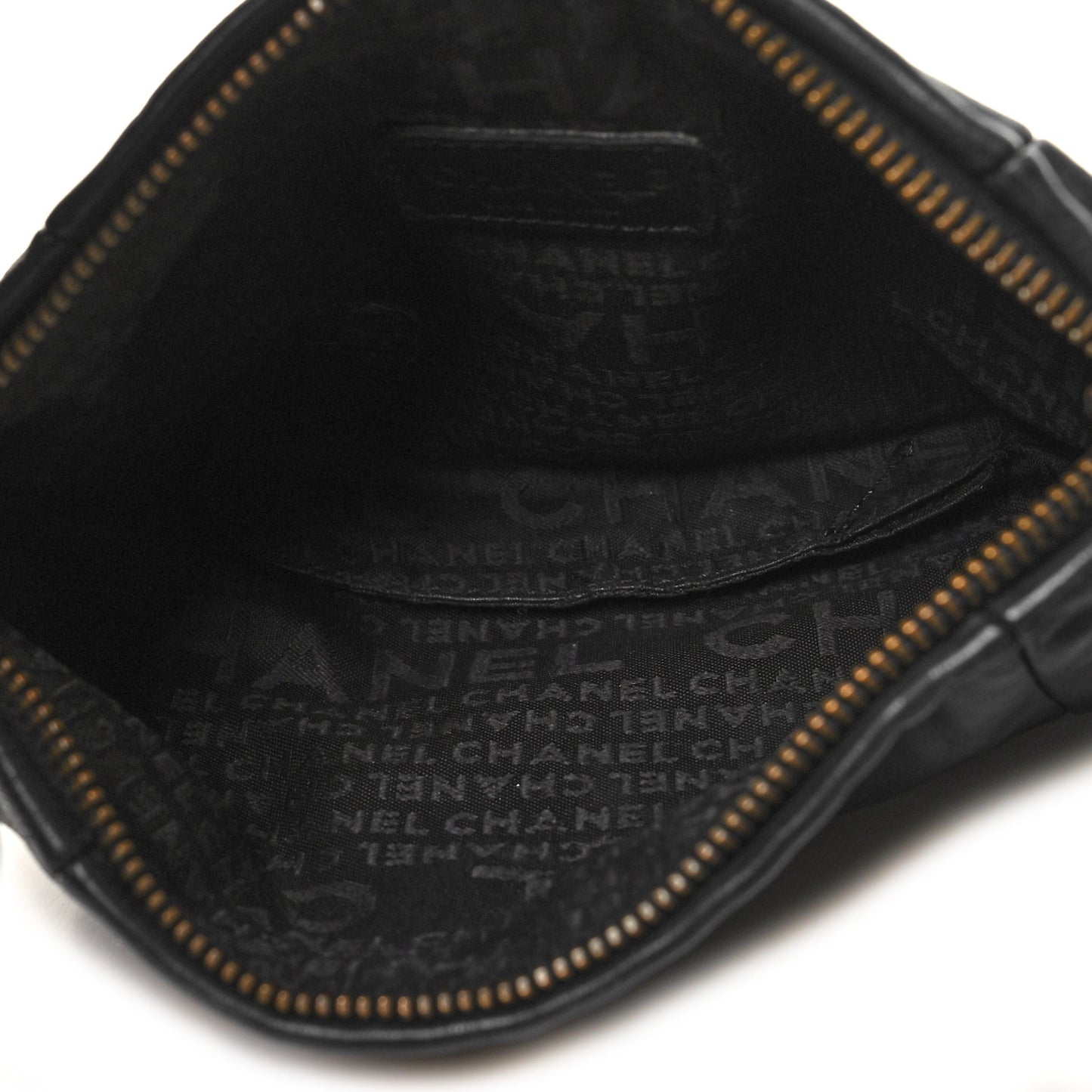 Lambskin Small Chain Hobo Black