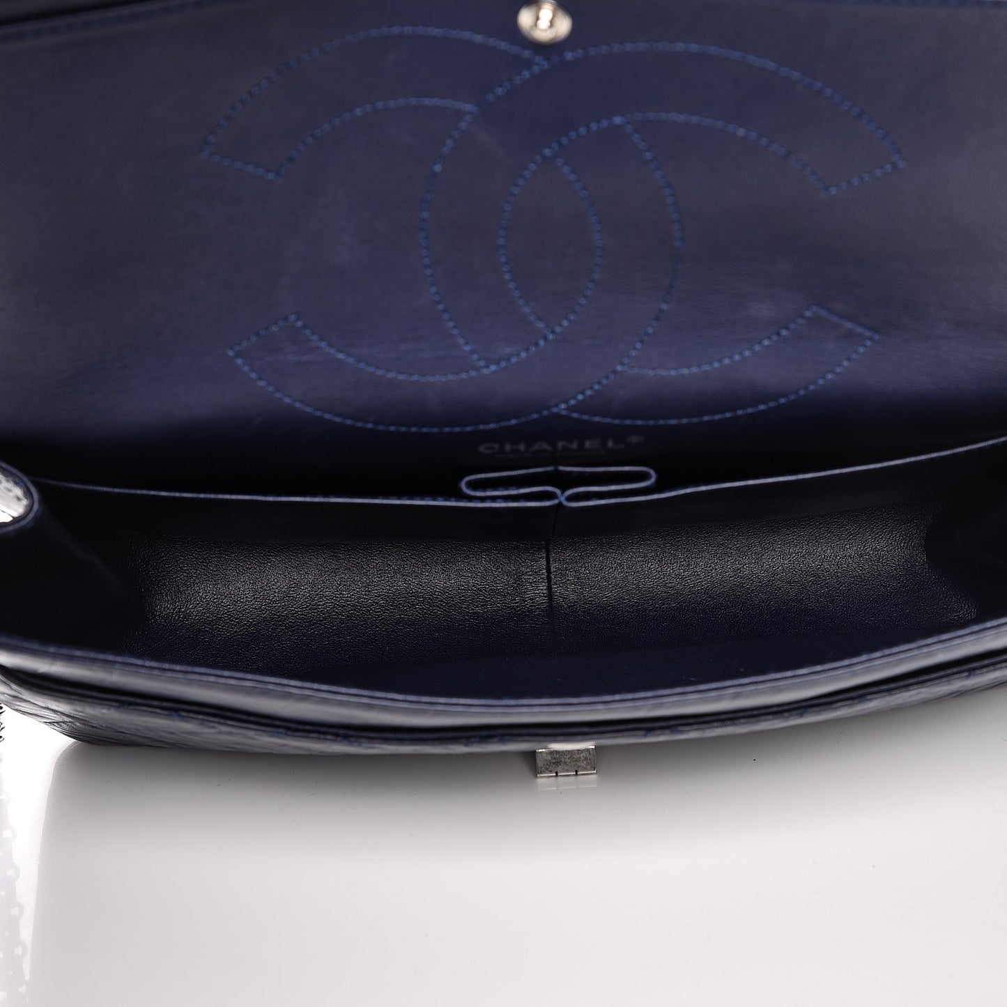 Aged Calfskin Quilted 2.55 Reissue 227 Flap Dark Blue