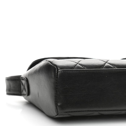 Chanel Lambskin Quilted CC Flap Shoulder Bag Black 9 of 12