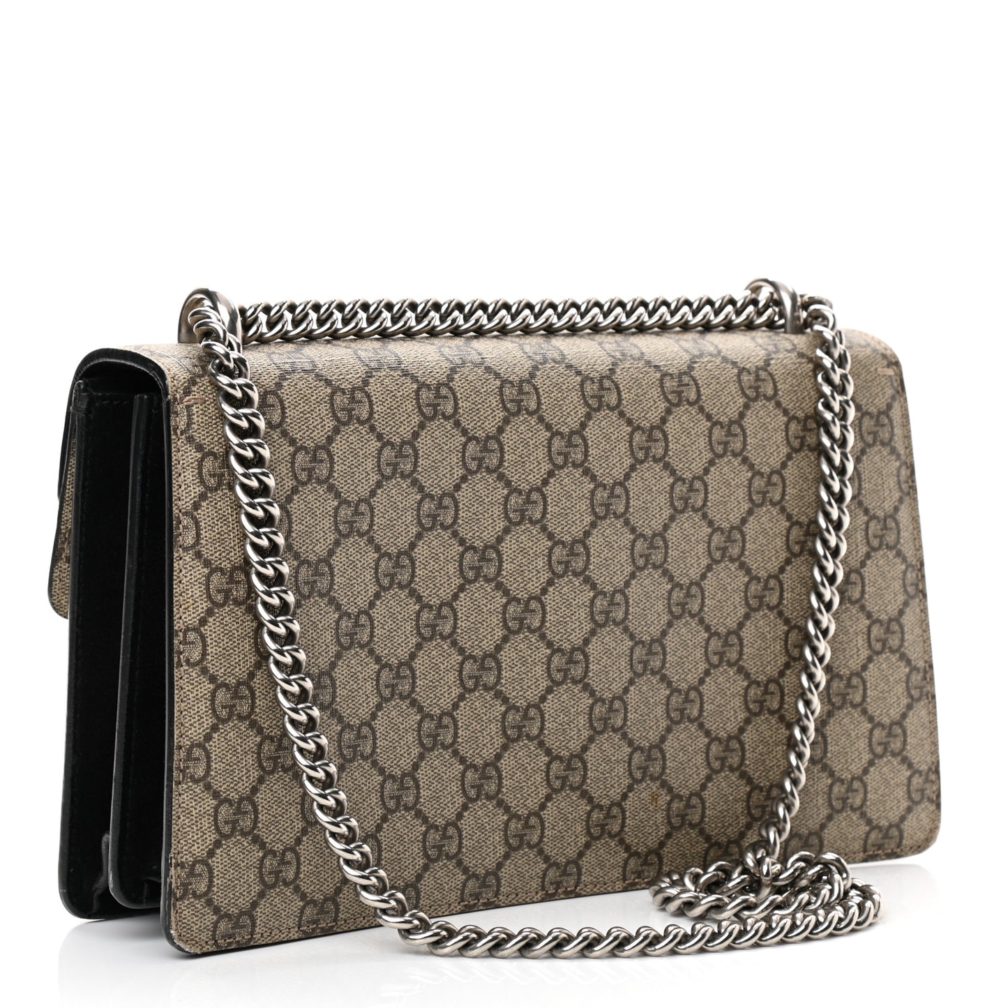 GG Supreme Monogram Small Dionysus Shoulder Bag Black