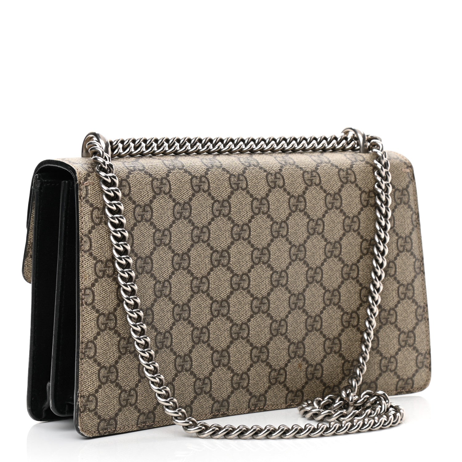 Gucci GG Supreme Monogram Small Dionysus Shoulder Bag Black 3 of 17