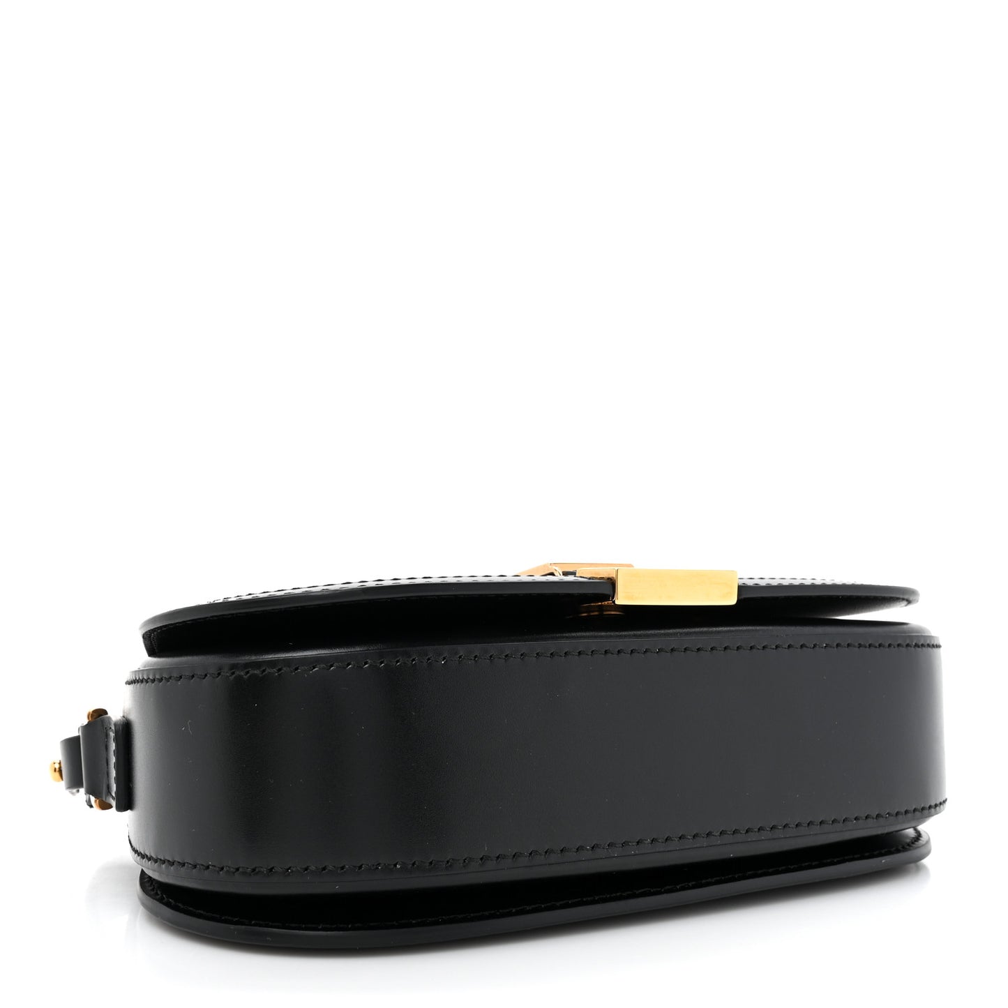 Lambskin Mini Greca Goddess Shoulder Bag Black