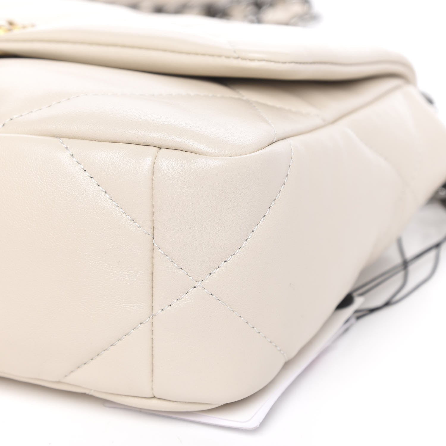 Chanel Lambskin Quilted Medium 19 Flap Light Beige 10 of 10