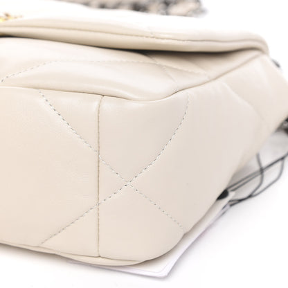 Chanel Lambskin Quilted Medium 19 Flap Light Beige 10 of 10