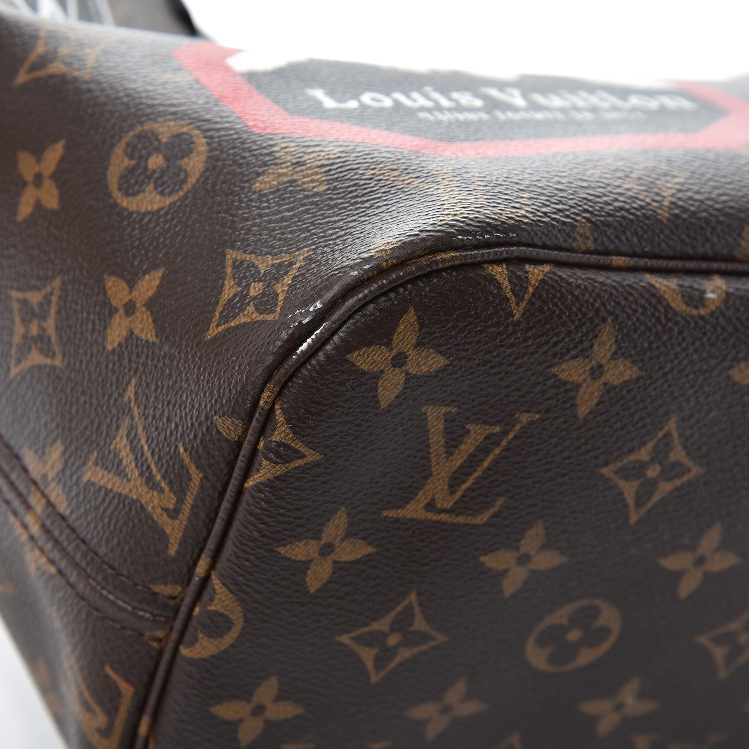 Louis Vuitton Monogram World Tour Neverfull MM 11 of 13