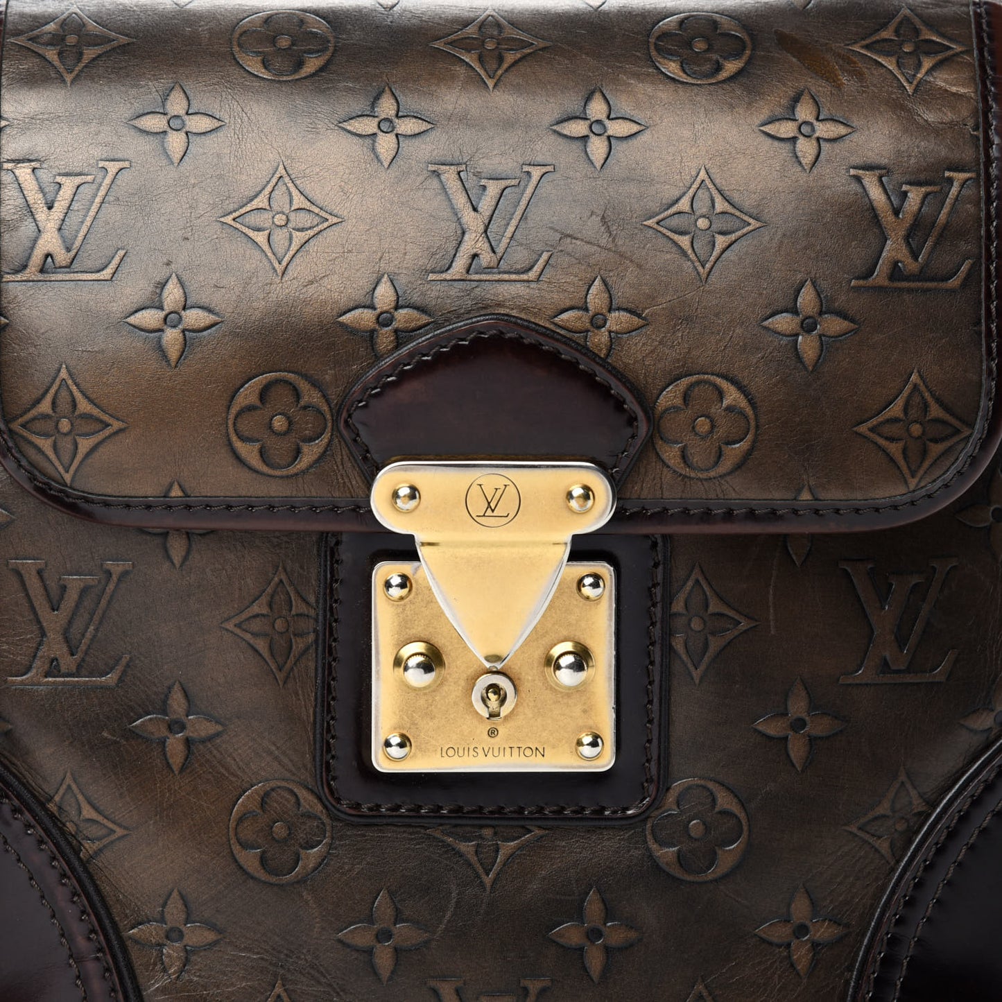 Monogram Embossed Sergent PM Bronze
