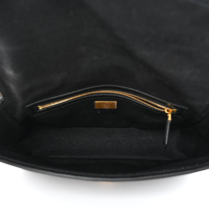 Fendi Canvas Vitello King Extra Strap FF Embroidered Baguette Black 5 of 11