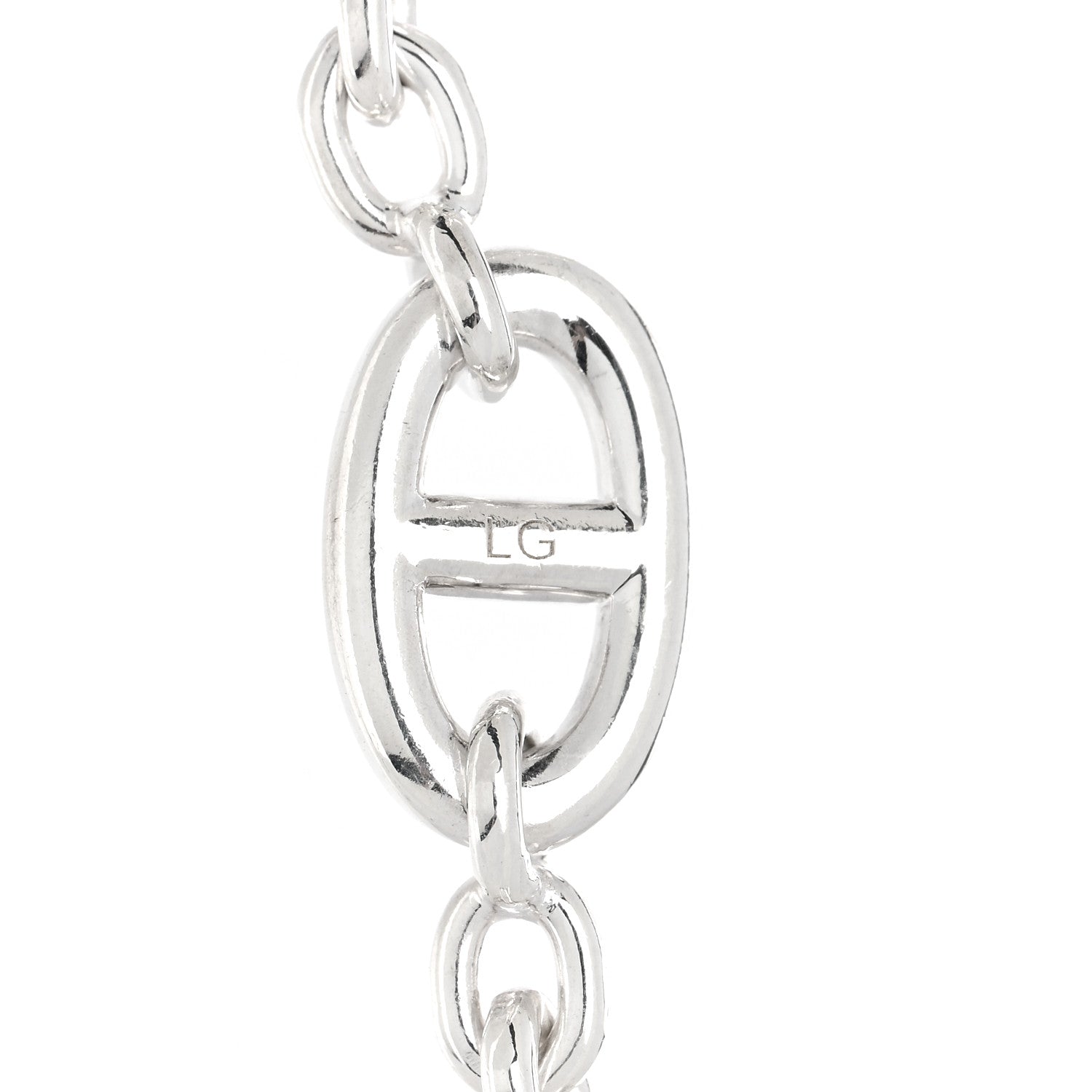 Hermes Sterling Silver Farandole Bracelet LG 4 of 5