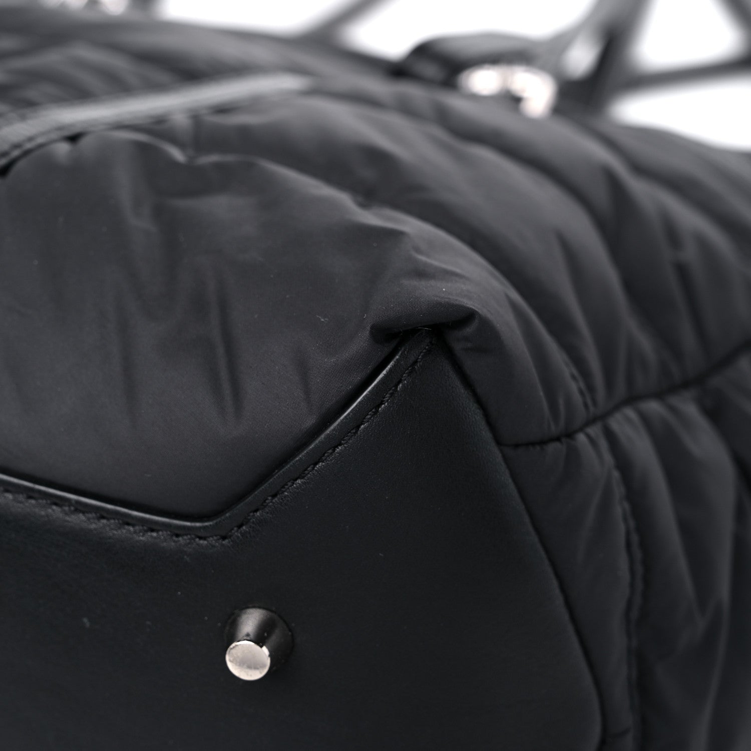 Burberry Nylon House Check Quilted Abbey Diaper Bag Black 10 of 14