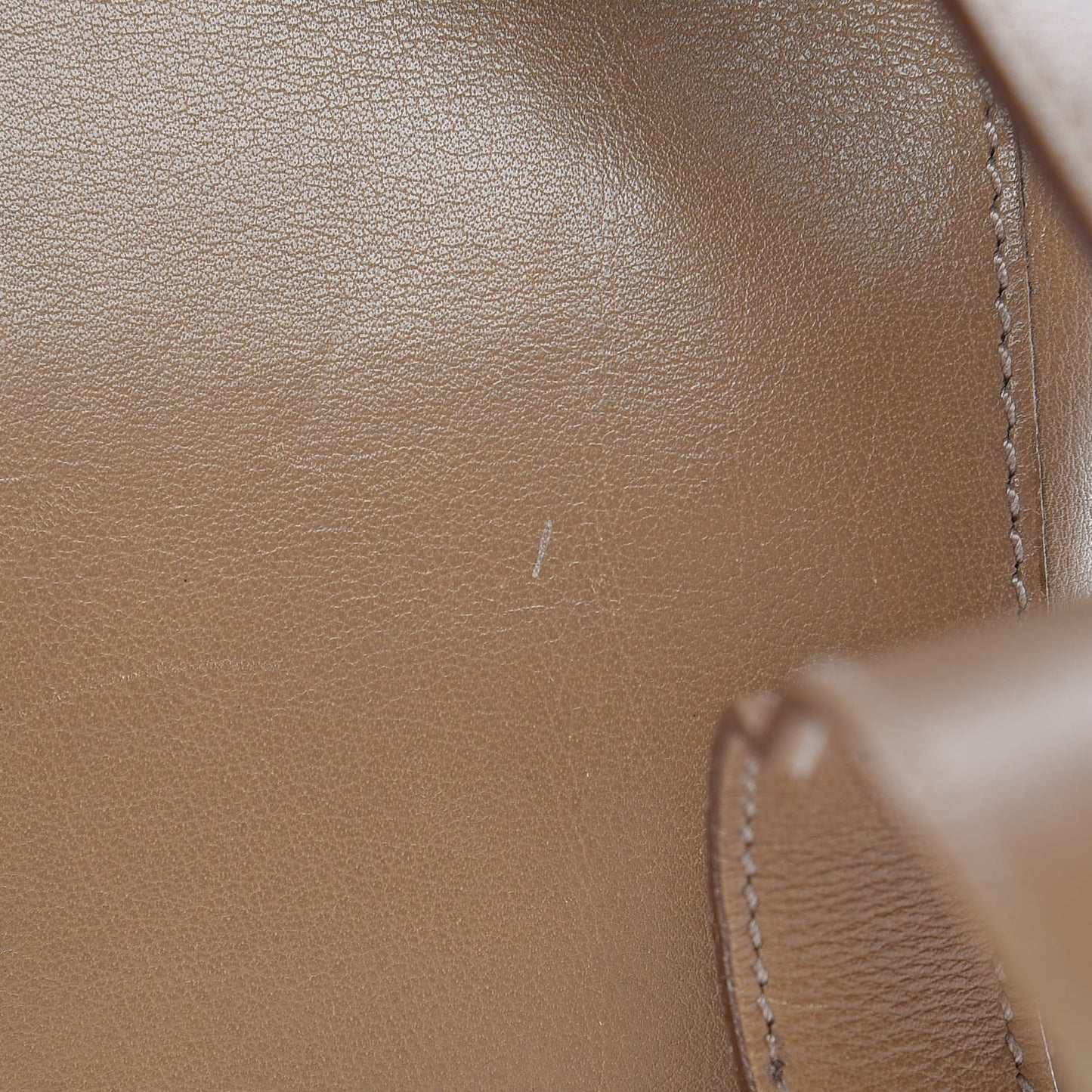 Calfskin Bamboo Mini Backpack Beige