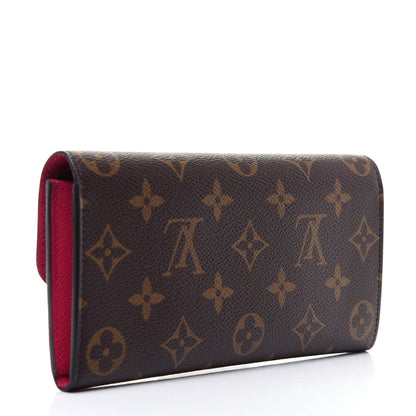 Louis Vuitton Monogram Emilie Wallet Hot Pink 3 of 9