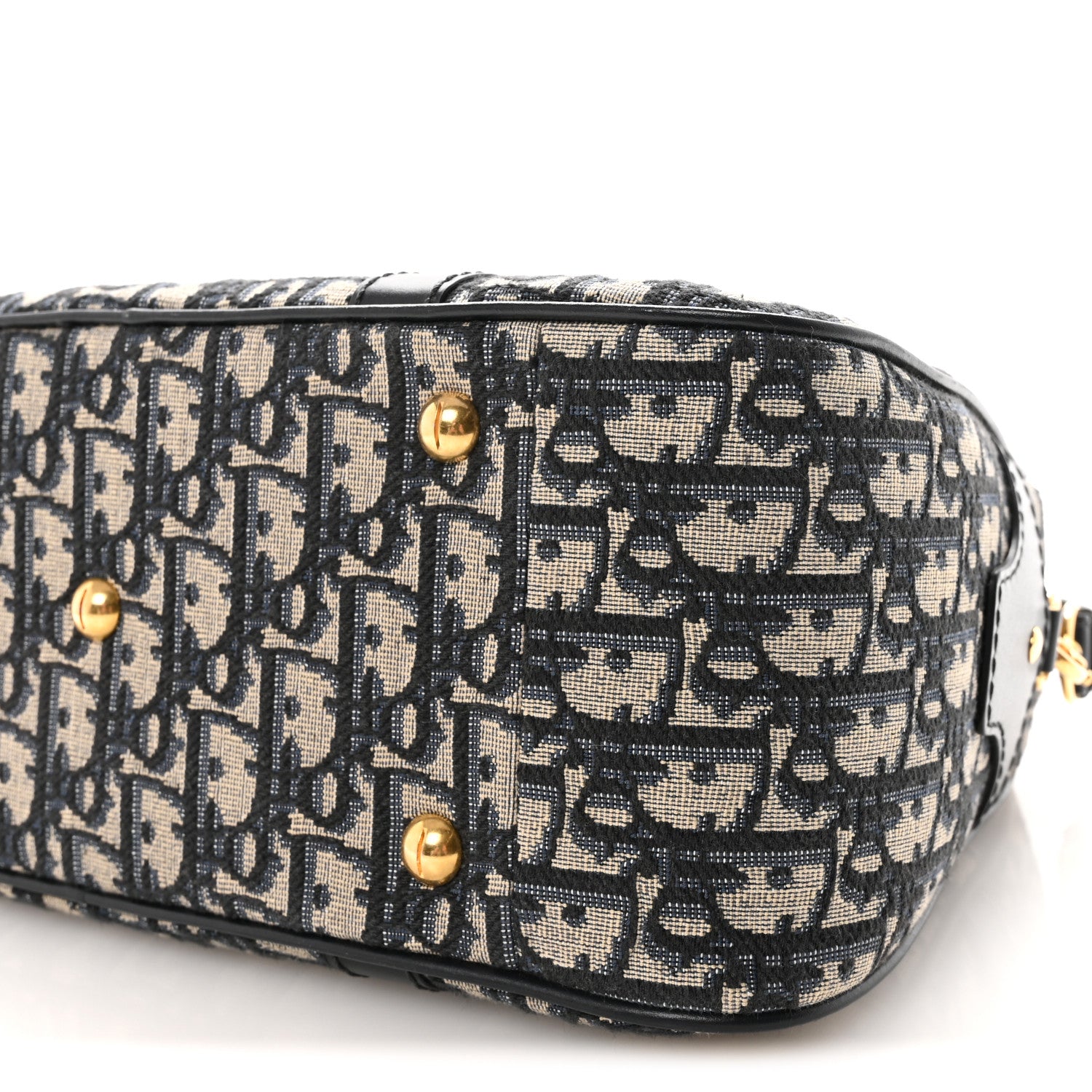 Christian Dior Oblique Large D-Vibe Bowling Bag Navy 10 of 10