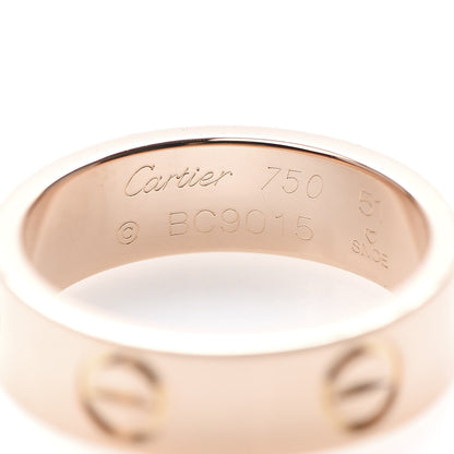 Cartier 18K Pink Gold 5.5mm LOVE Ring 51 5.75 4 of 5
