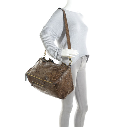 Givenchy Tumbled Sheepskin Large Pandora Brown 2 of 9