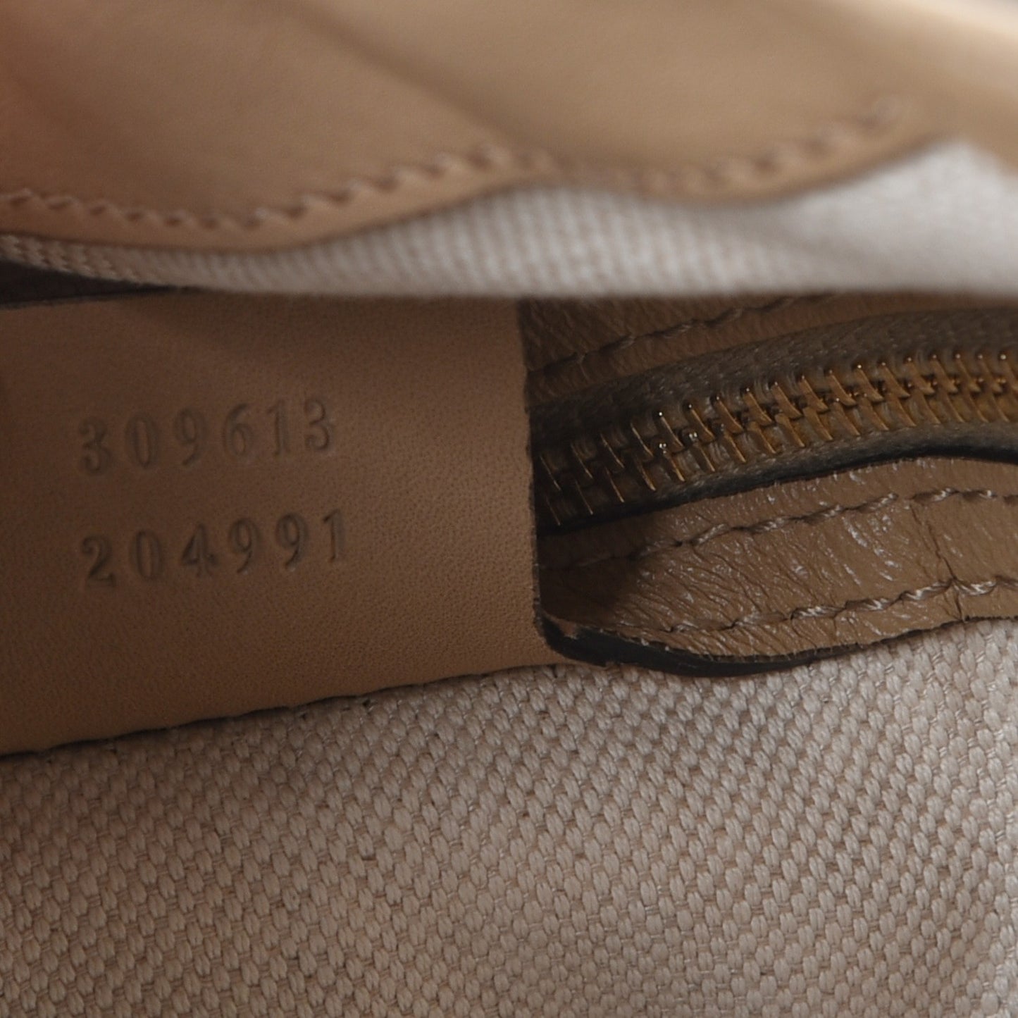 Microguccissima Medium Nice Tote Beige