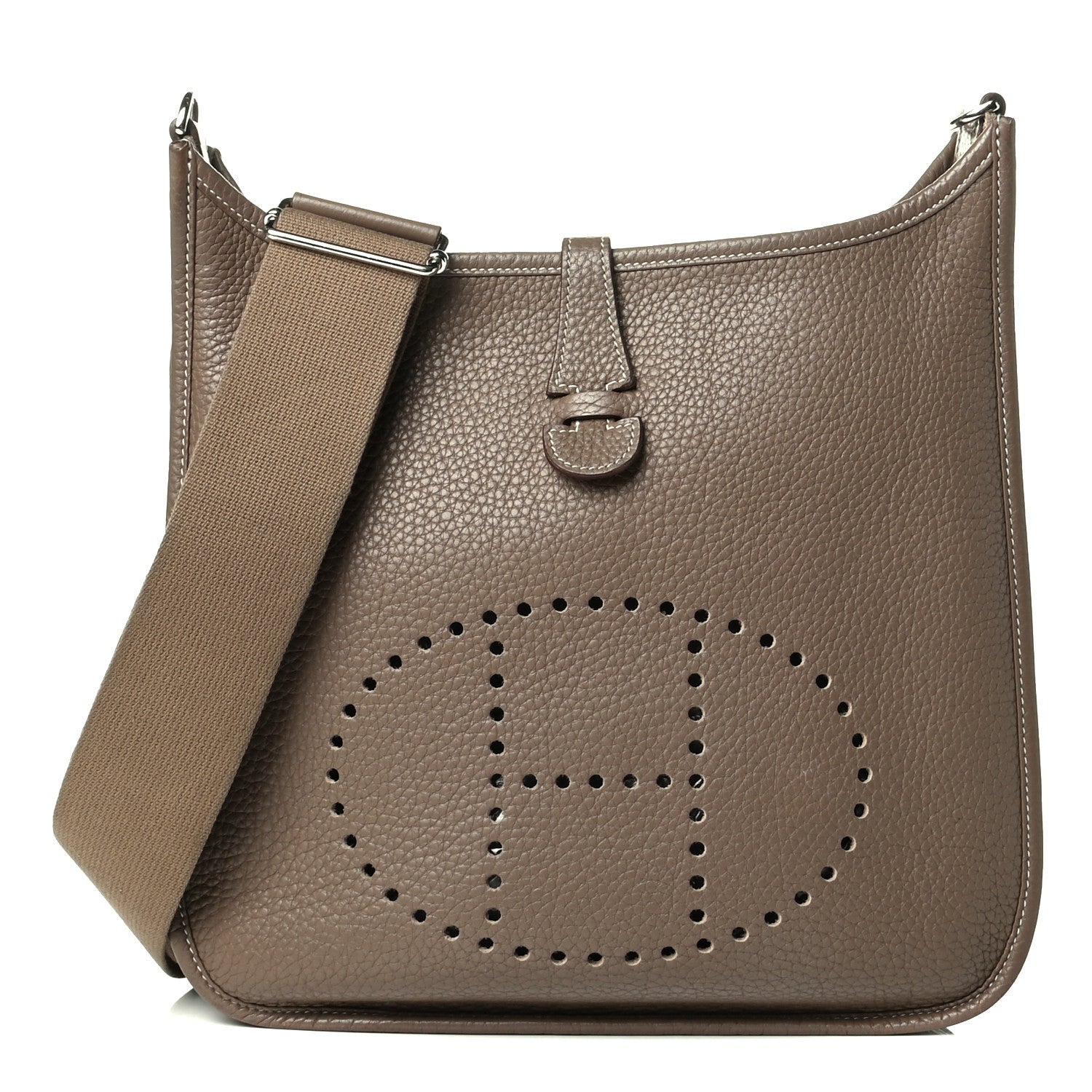 Hermes Taurillon Clemence Evelyne III PM Etoupe 1 of 7