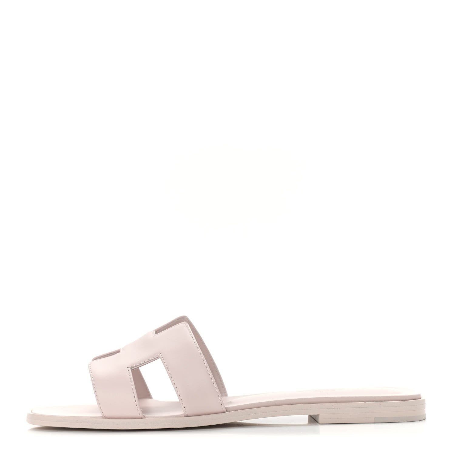 Hermes Box Calfskin Oran Sandals 39 Rose Pale 1 of 9