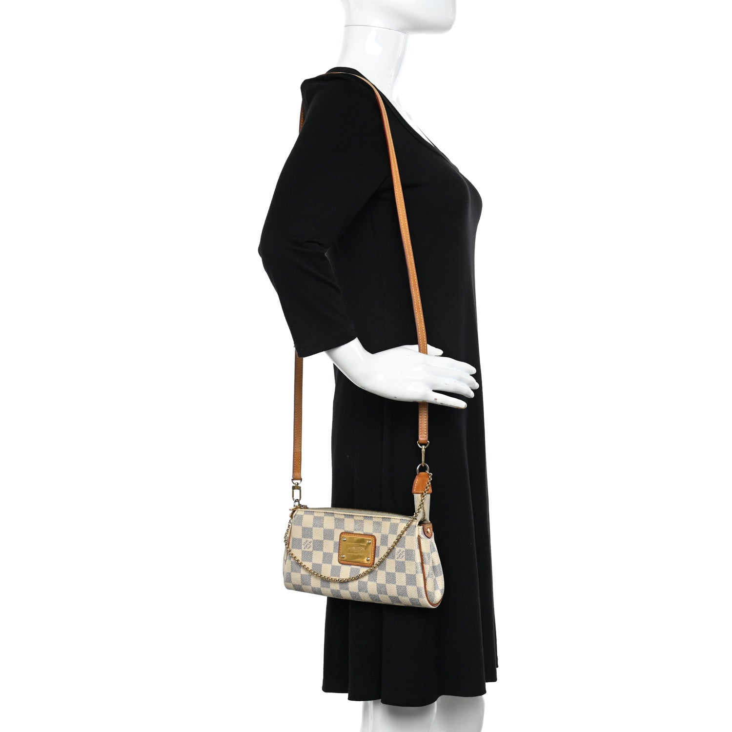 Louis Vuitton Damier Azur Eva Clutch 2 of 16