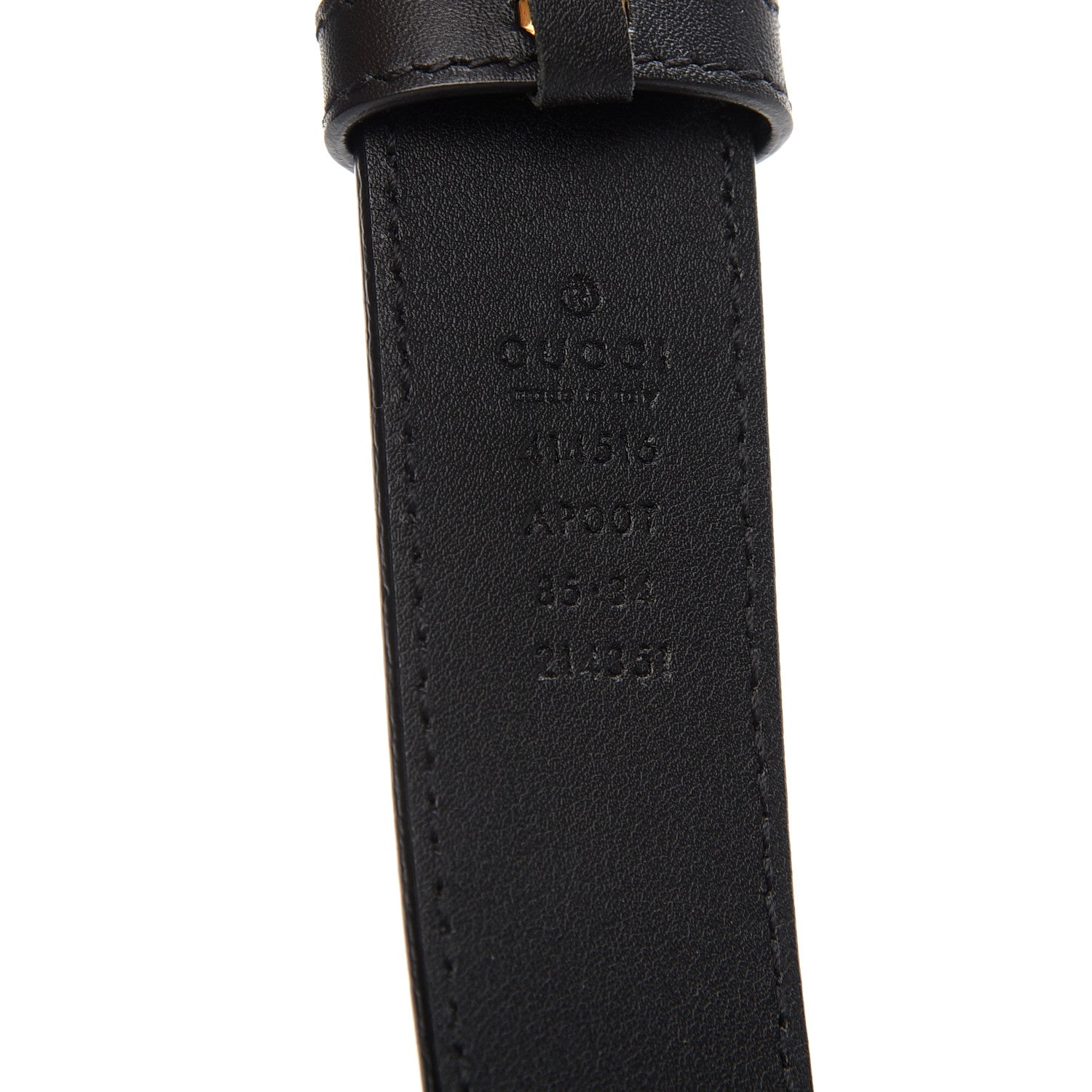 Gucci Calfskin Double G 30mm Belt 85 34 Black 3 of 5